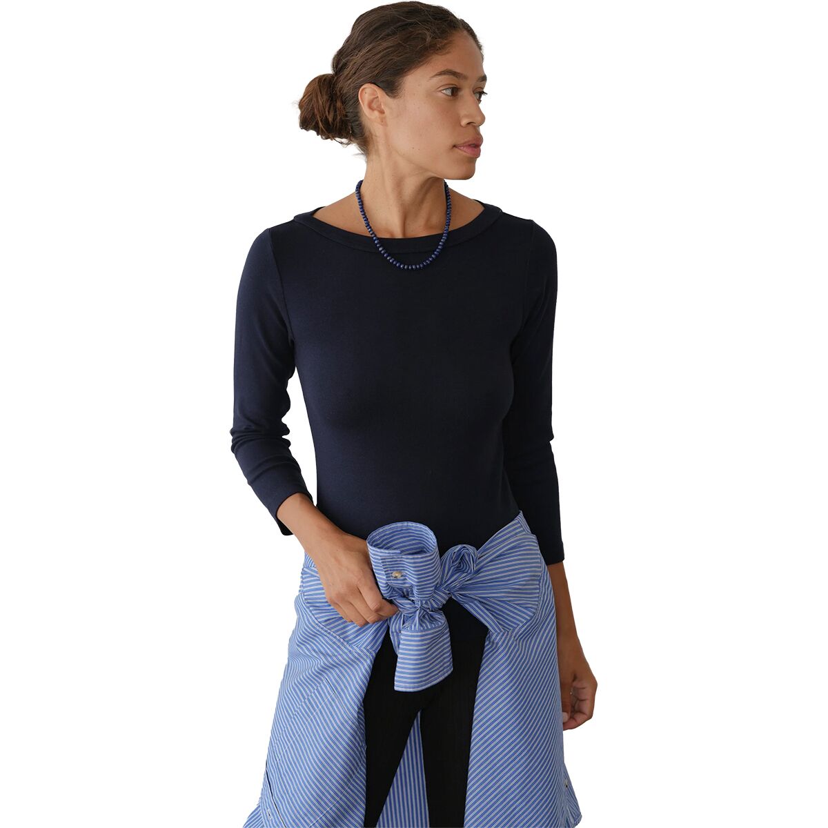 Donni The Baby Rib Boat Neck Long-Sleeve Top - Women's - Clothing