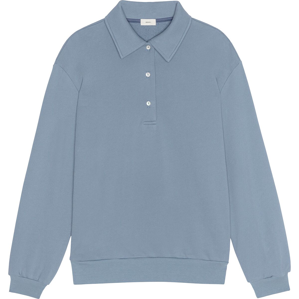 Donni Donni The Eco-Terry Polo Sweatshirt - Women's CornFlower, XL