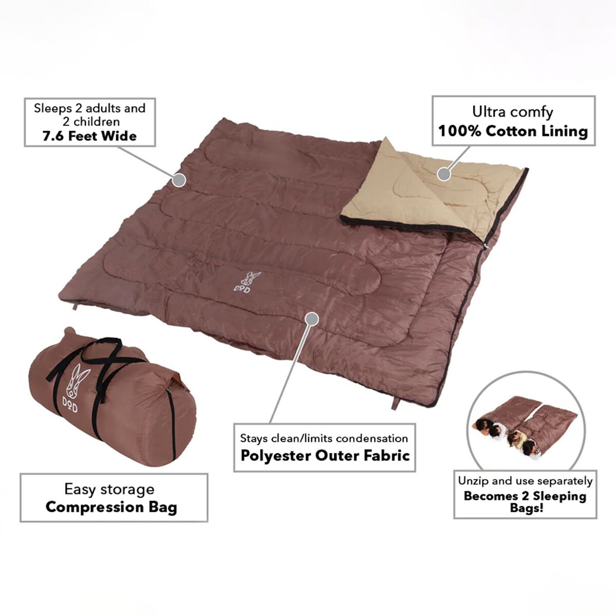 DOD Outdoors Wagaya Sleeping Bag - Hike & Camp