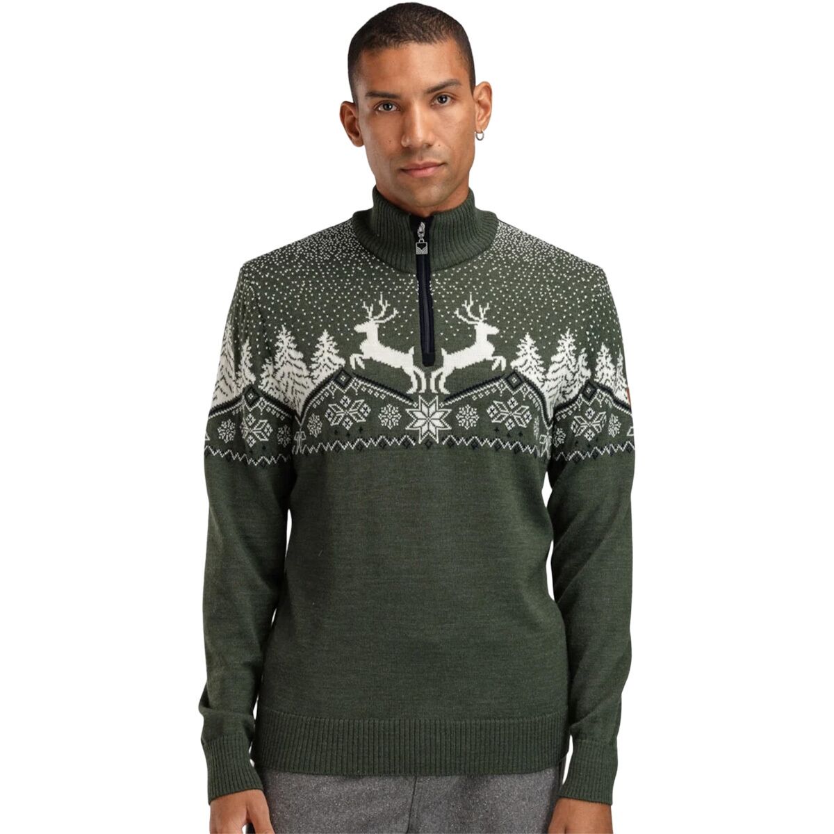 Dale of Norway Dale of Norway Dale Christmas Sweater - Men's Loden/Off White/Navy, L