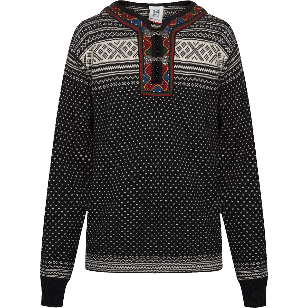 Image of Dale of Norway Setesdal Uni Sweater - Men's Black/Off White, L