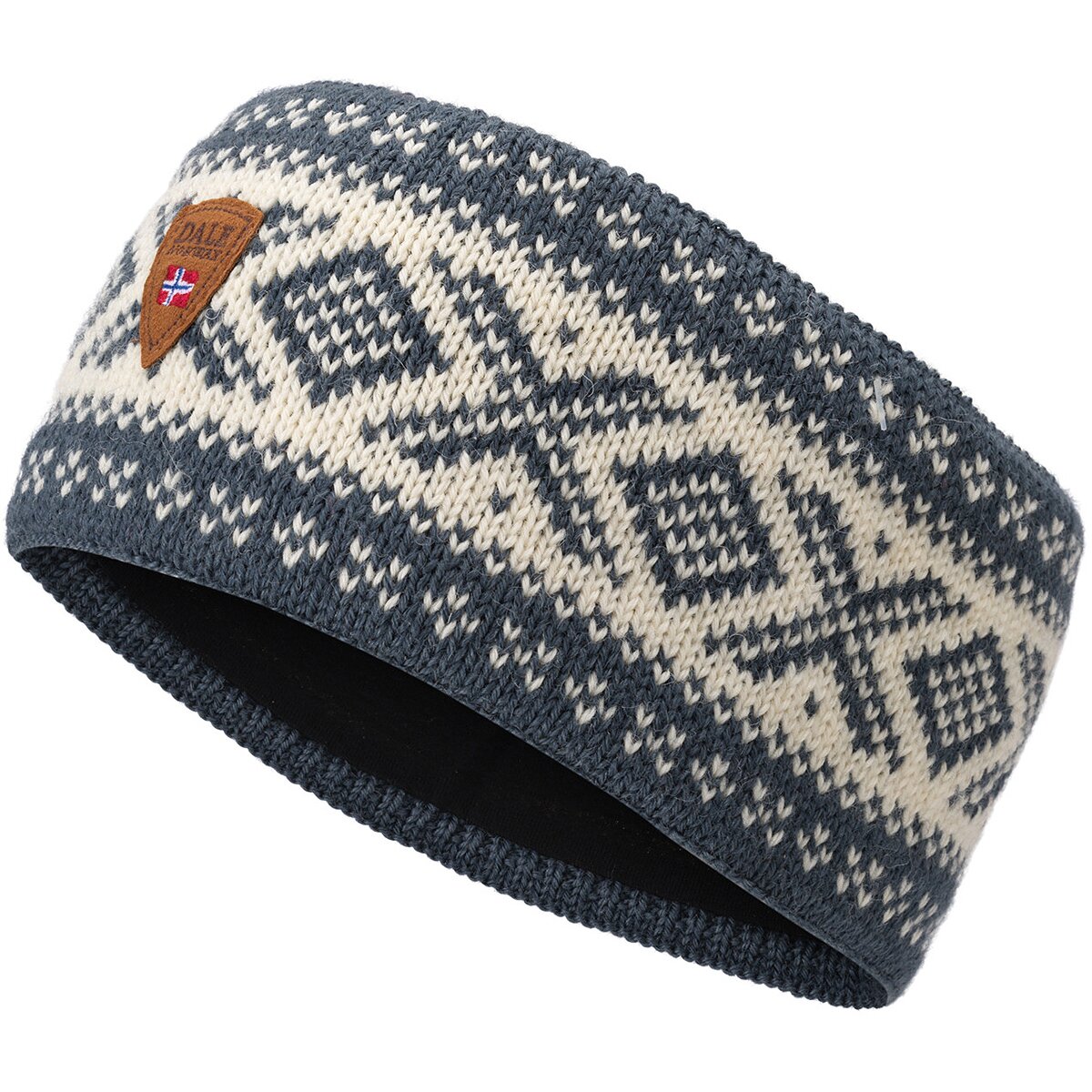 Image of Dale of Norway Cortina 1956 Headband Steel/Offwhite, One Size