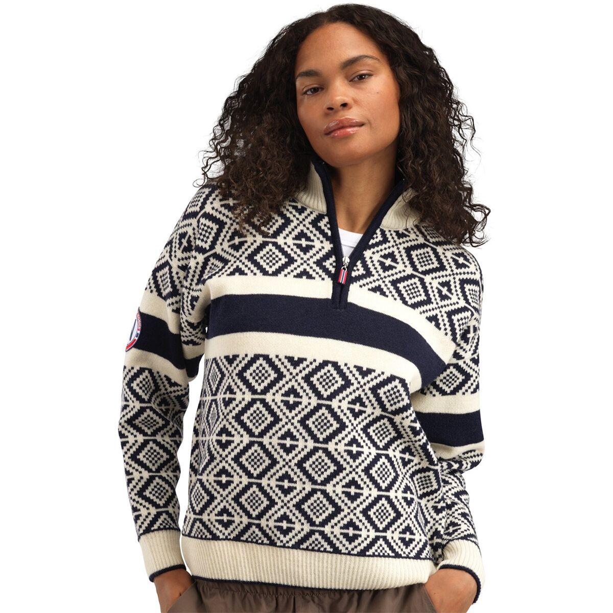 Dale of Norway Cortina 2026 Sweater - Women's Navy/Off White, M