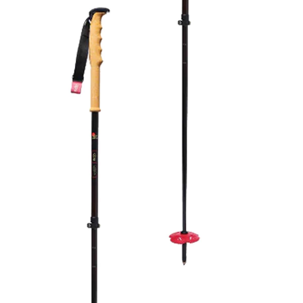 DPS Skis Carbon UL Adjustable Ski Poles Red, One Size