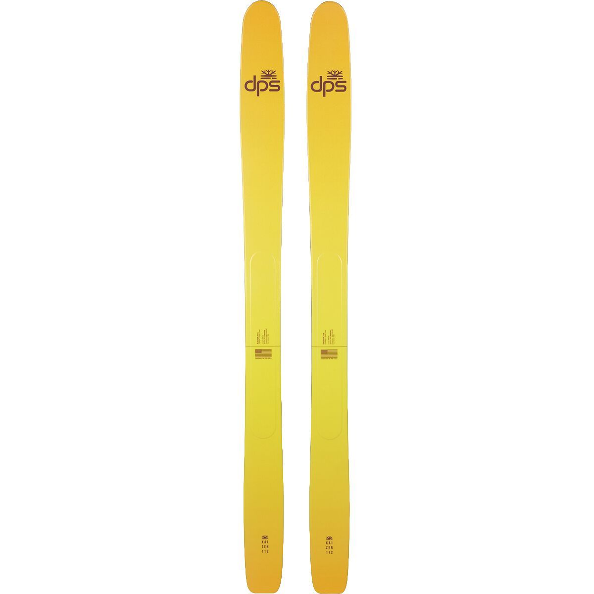 Image of DPS Skis Kaizen 112 Ski - 2026 Yellow, 168cm