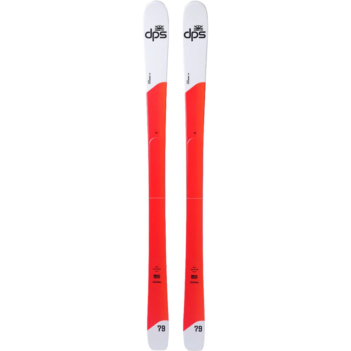 Image of DPS Skis Pisteworks 79 Ski - 2026 Papaya/White, 174cm