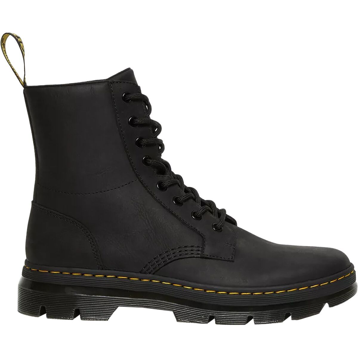 Image of Dr. Martens Combs 8 Eye Boot Black, Mens 9.0/Womens 10.0