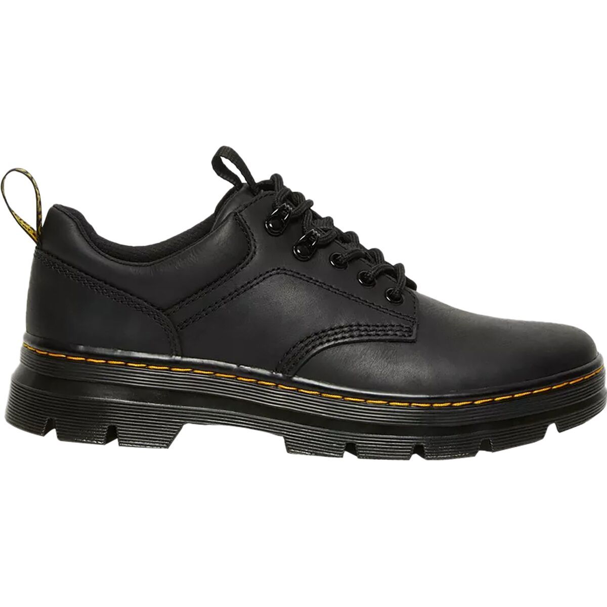 Image of Dr. Martens Reeder 5 Eye Shoe Black, Mens 11.0/Womens 12.0