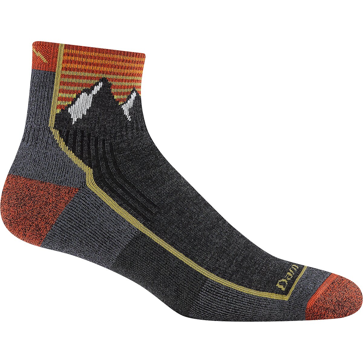 Image of Darn Tough Hiker 1/4 Cushion Sock - Men's Mountain Gray, XL