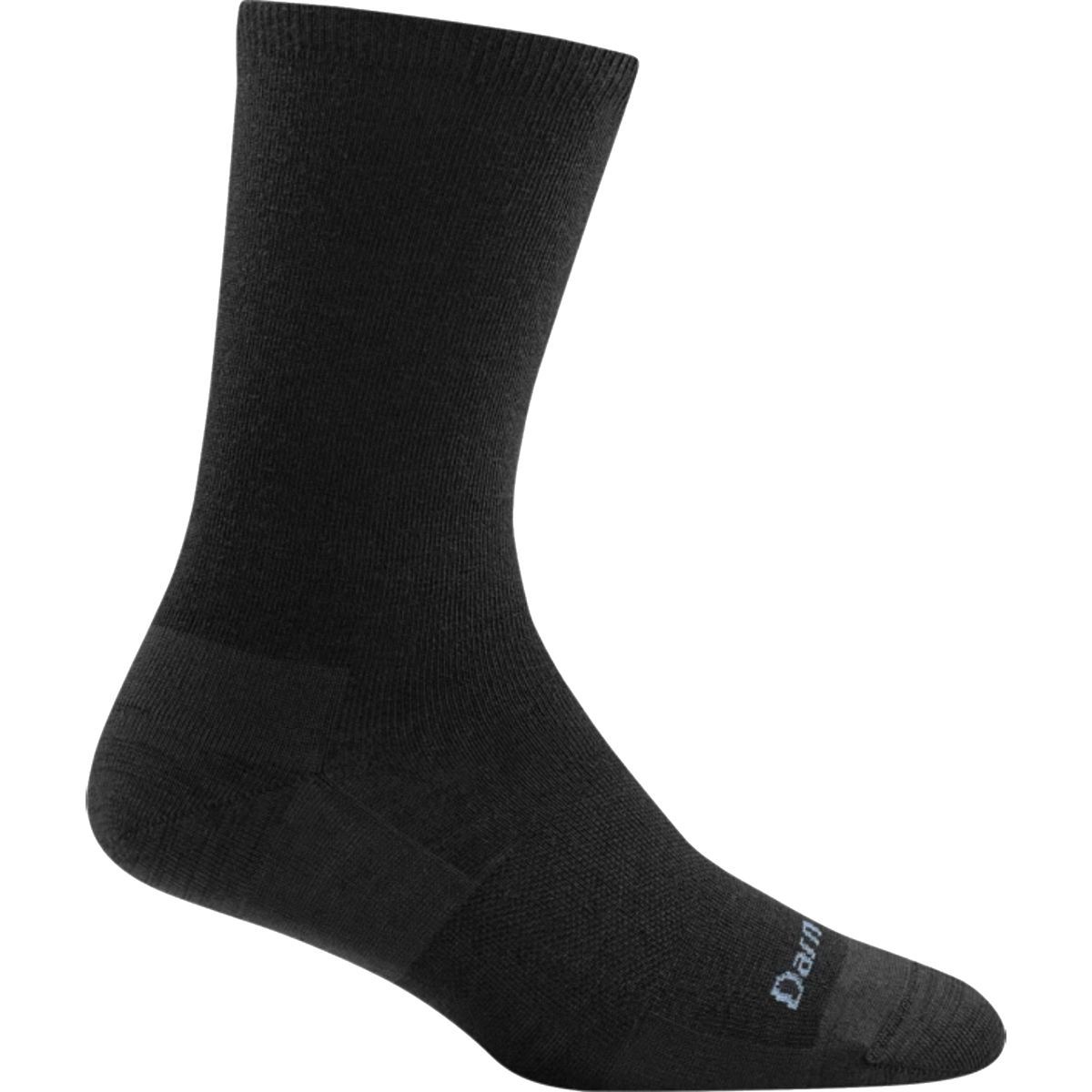 Image of Darn Tough Solid Basic Light Crew Sock - Women's Black, L