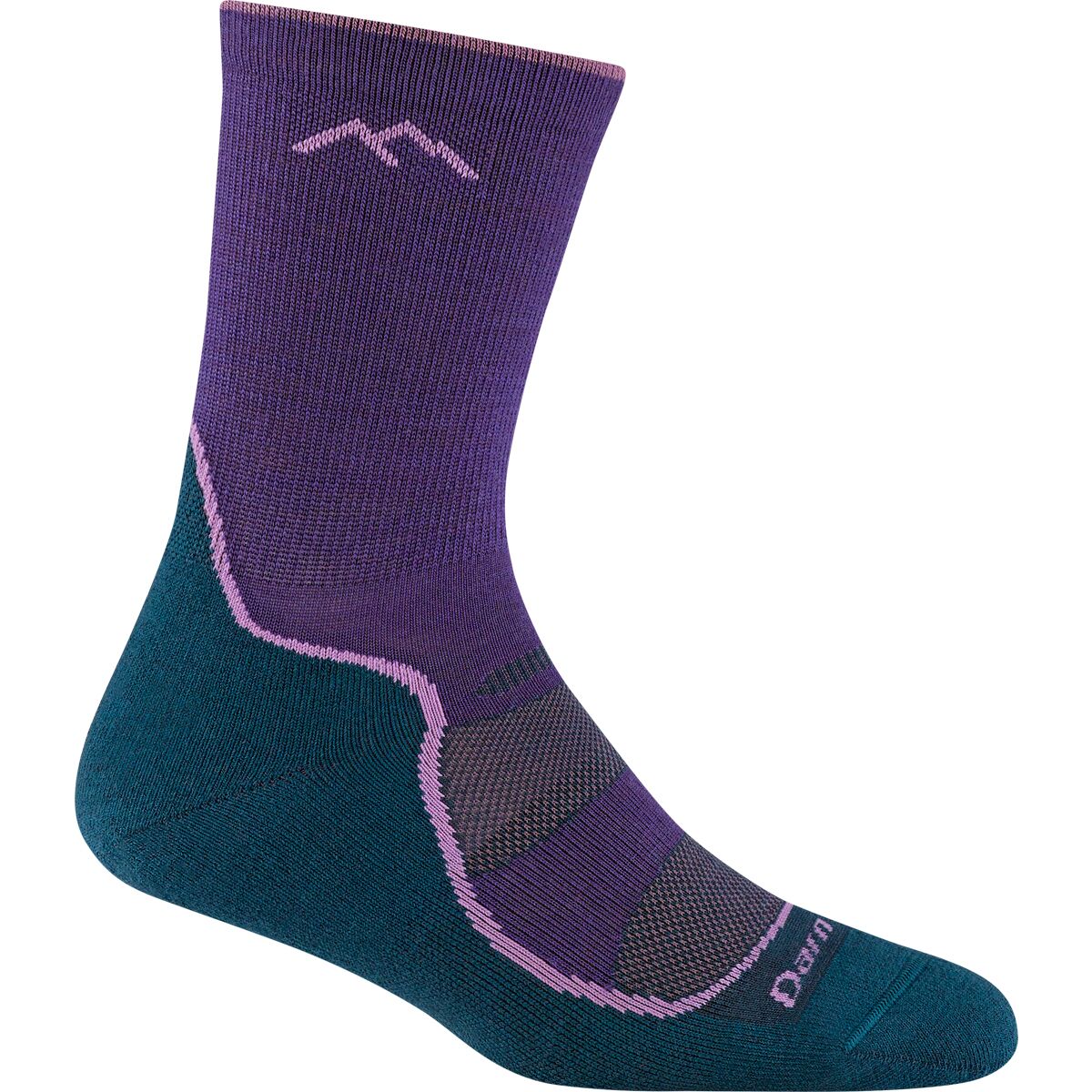 Image of Darn Tough Light Hiker Micro Crew Light Cushion Sock - Women's Grape, S