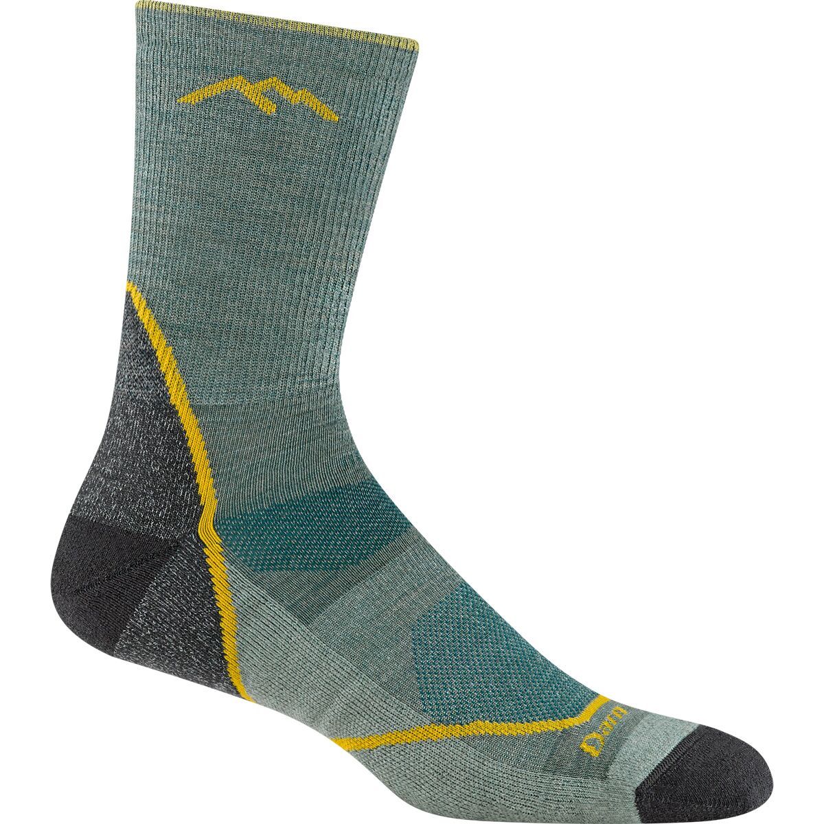 Darn Tough Light Hiker Micro Crew Light Cushion Sock - Men's Seafoam, L