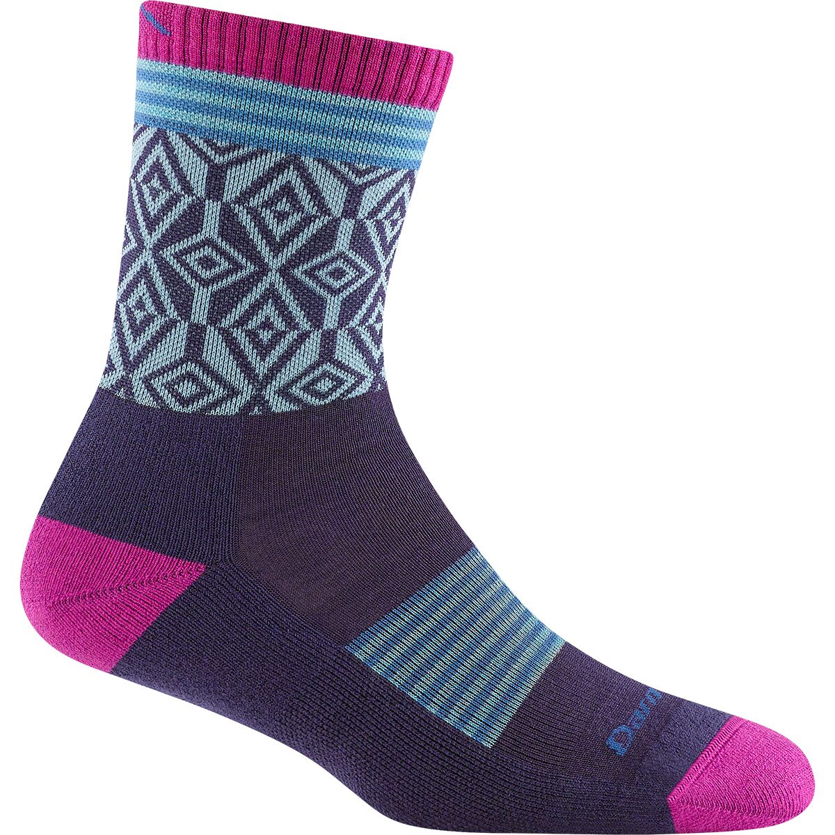 Darn Tough Darn Tough Sobo Micro Crew Lightweight Cushion Sock - Women's Blackberry, S
