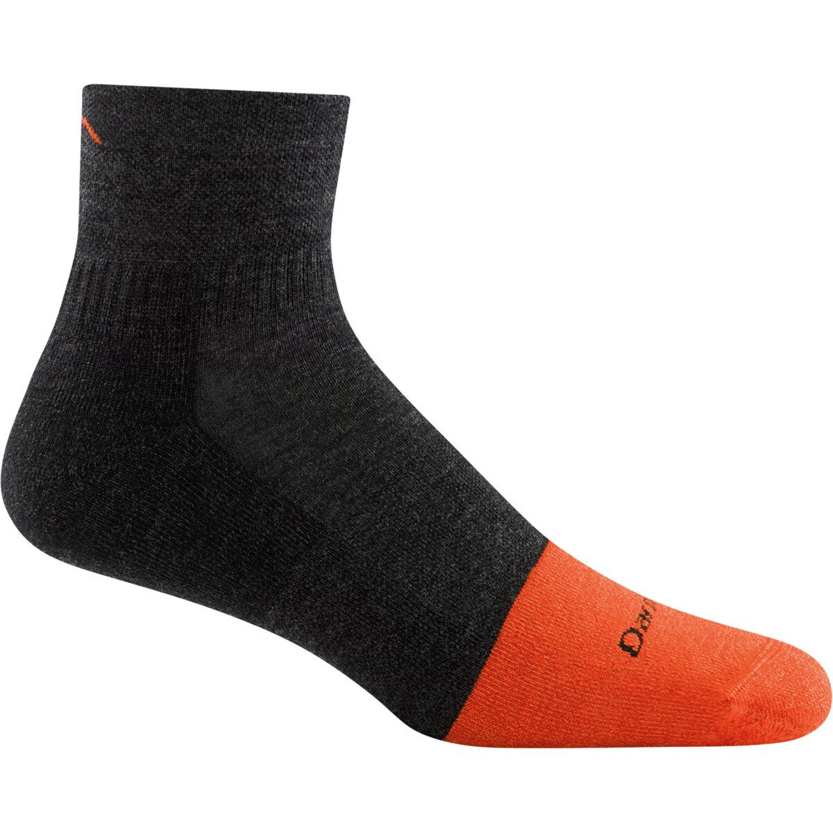 Image of Darn Tough Steely 1/4 Midweight Cushion Full Cushion Toe Box Sock Graphite, L