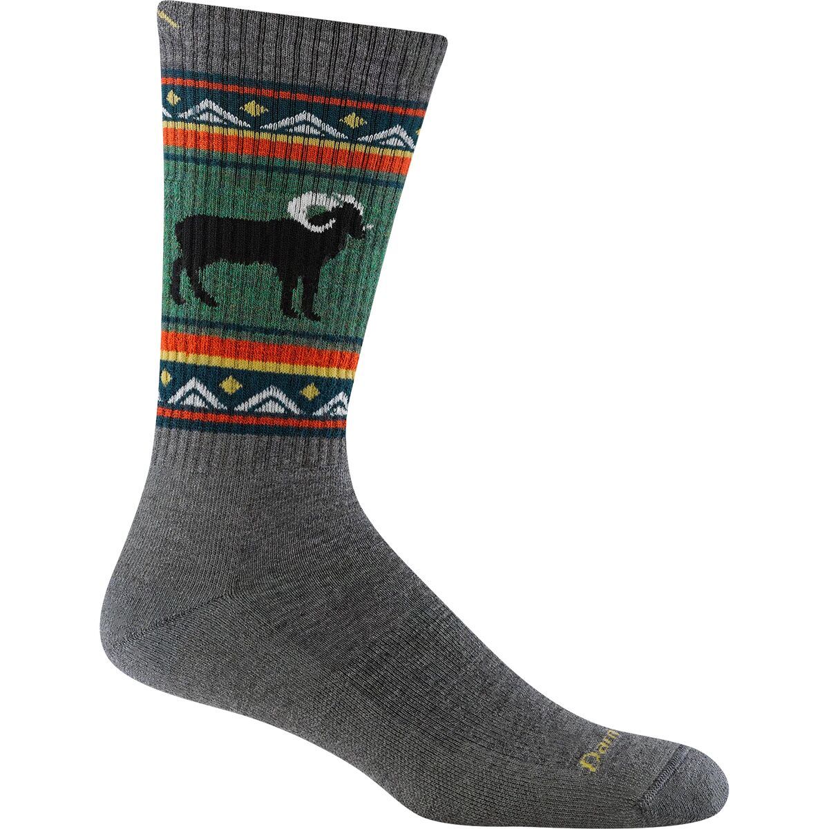 Darn Tough VanGrizzle Boot Midweight + Cushion Sock - Men's Gray, L