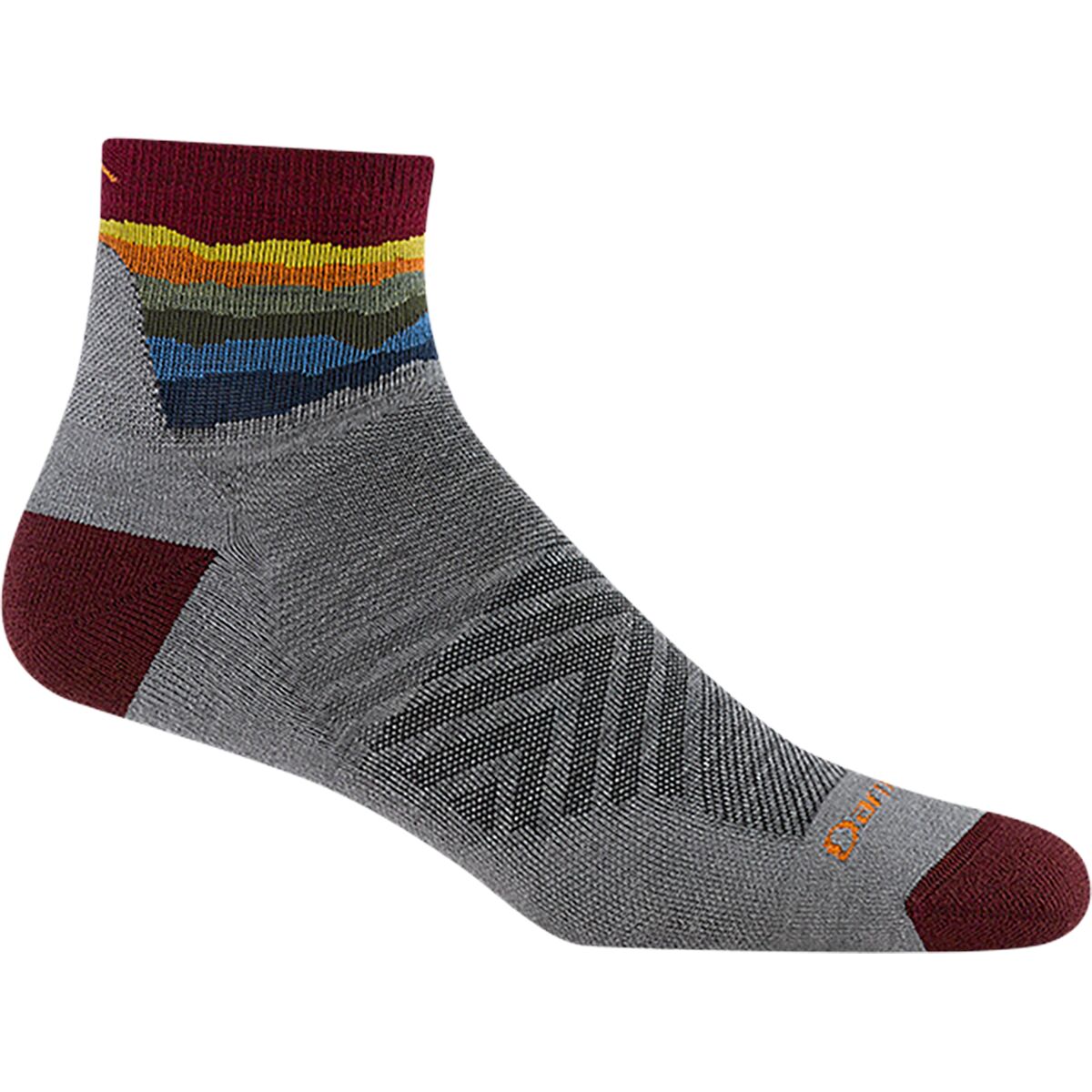 Image of Darn Tough Run 1/4 Ultra-Lightweight Cushion Sock Skyracer Gray, L