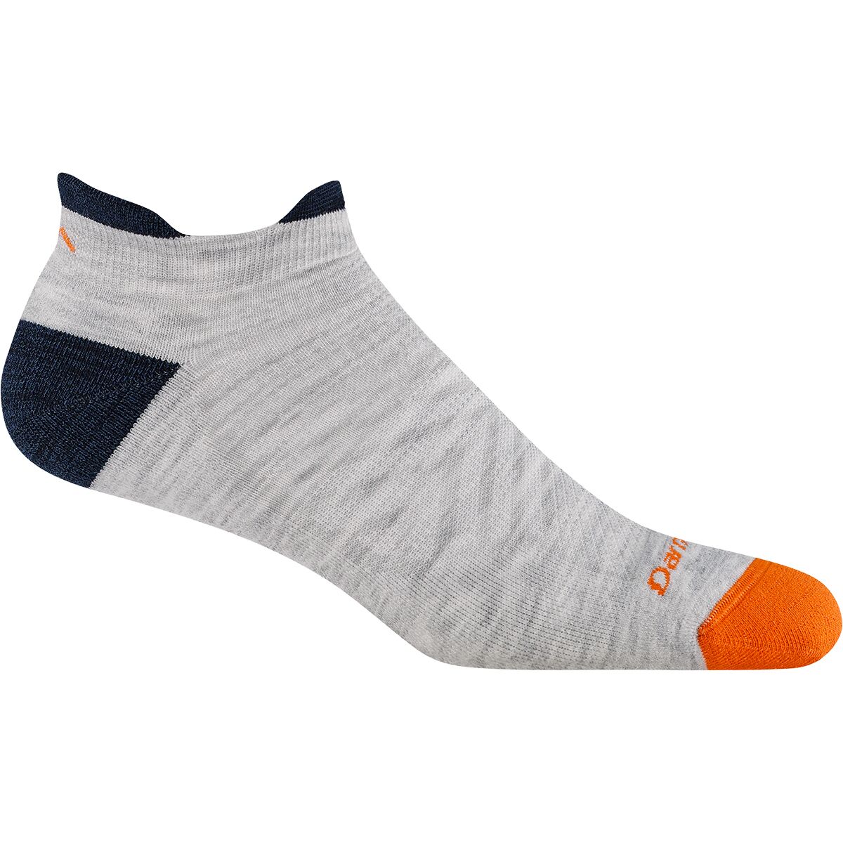 Image of Darn Tough Run No-Show Tab Ultra-Lightweight Cushion Sock Ash, M