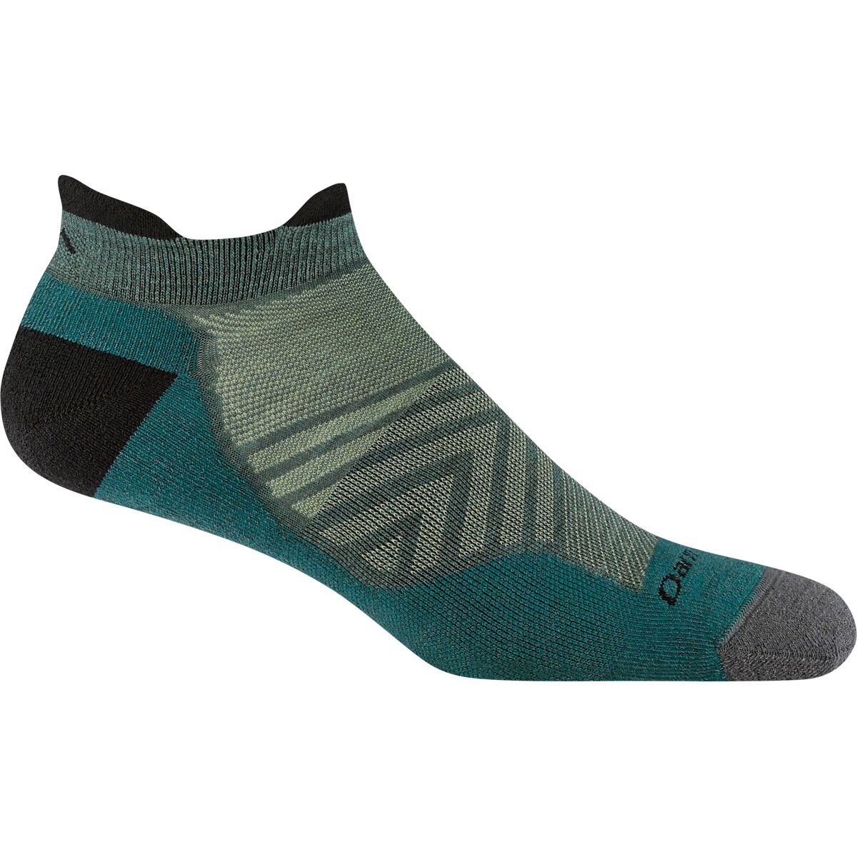 Image of Darn Tough Run No-Show Tab Ultra-Lightweight Cushion Sock Teal, M