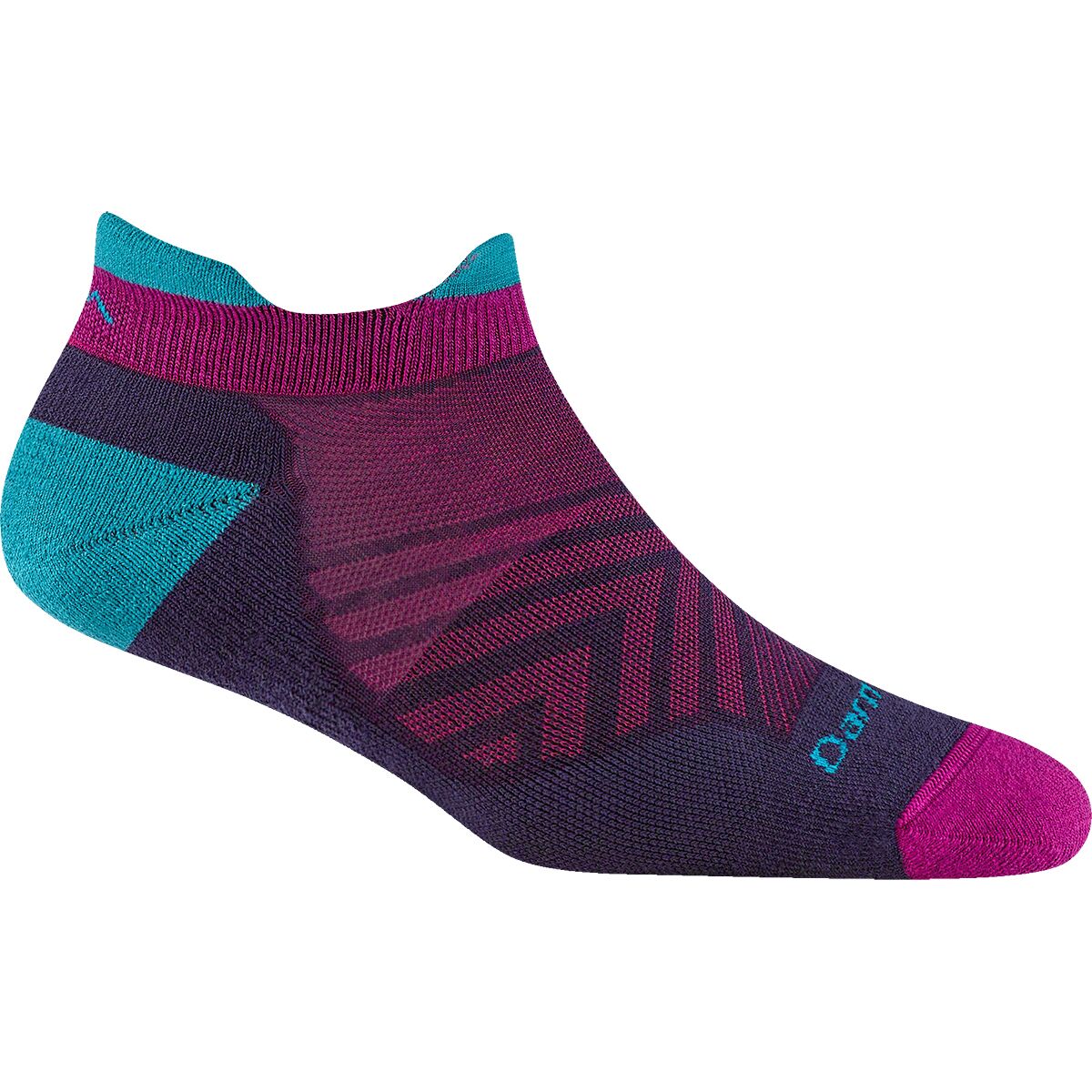 Image of Darn Tough Run No-Show Tab Ultra-Lightweight Cushion Sock - Women's Blackberry, M