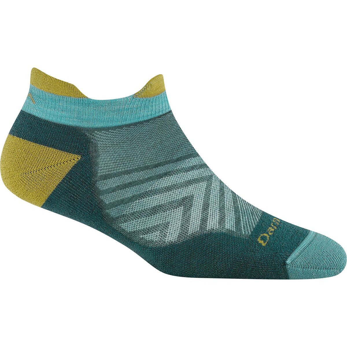 Image of Darn Tough Run No-Show Tab Ultra-Lightweight Cushion Sock - Women's Teal, L