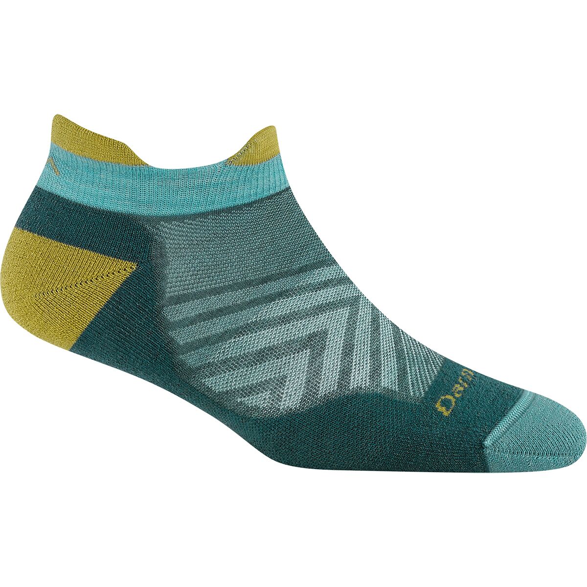 Image of Darn Tough Run No-Show Tab Ultra-Lightweight Cushion Sock - Women's Teal, L