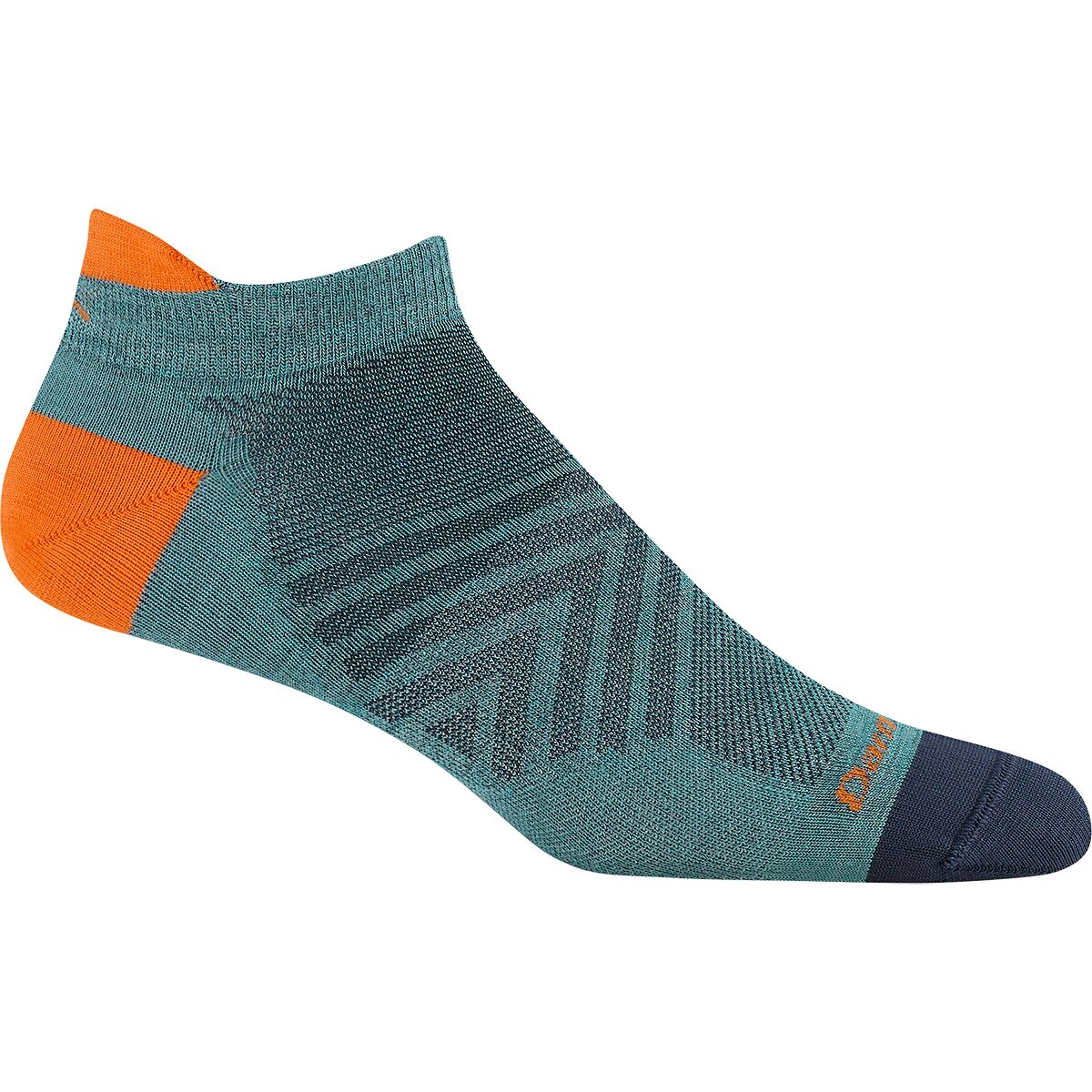 Image of Darn Tough Run No-Show Tab Ultra-Lightweight Sock Aqua, L