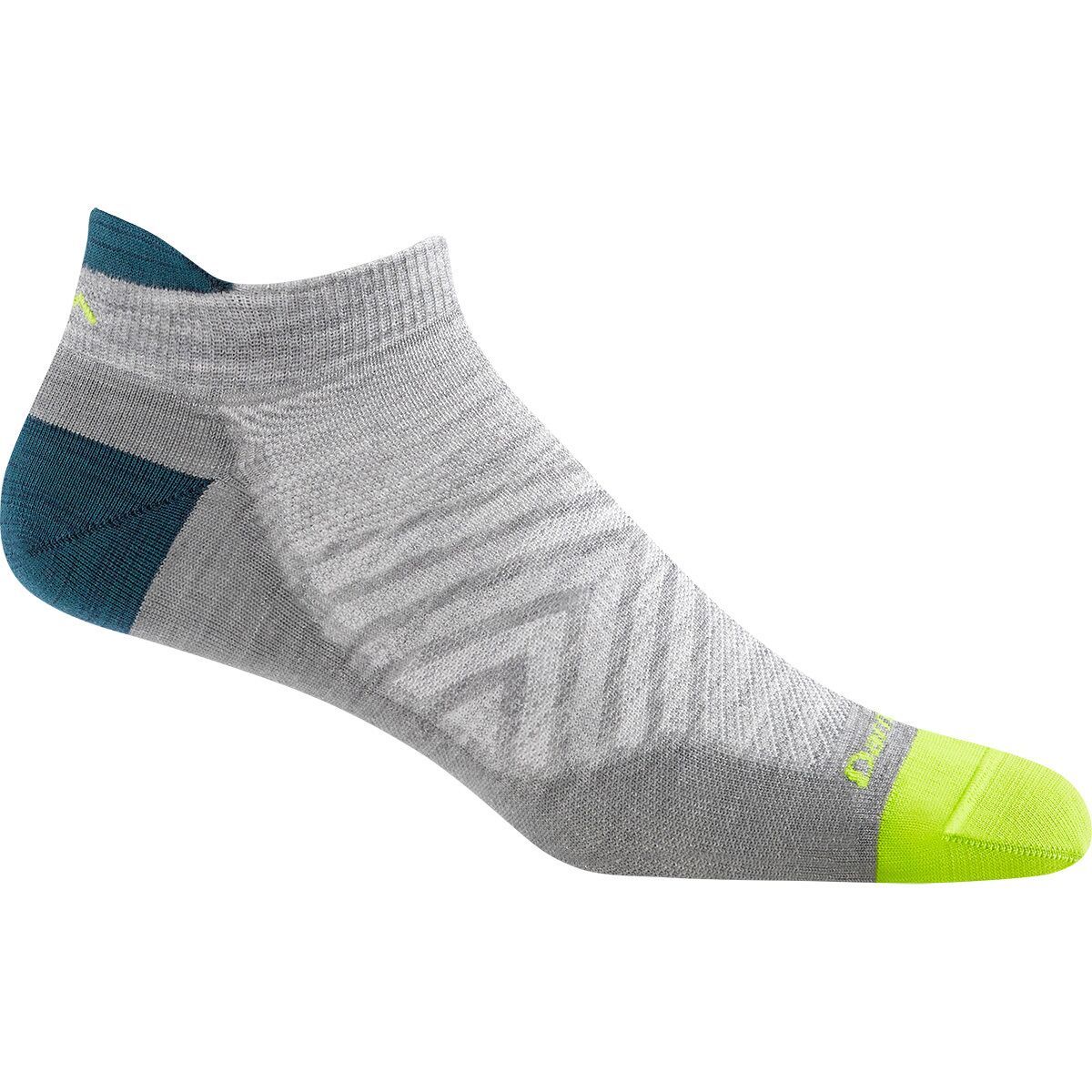 Darn Tough Run No-Show Tab Ultra-Lightweight Sock Gray, XL