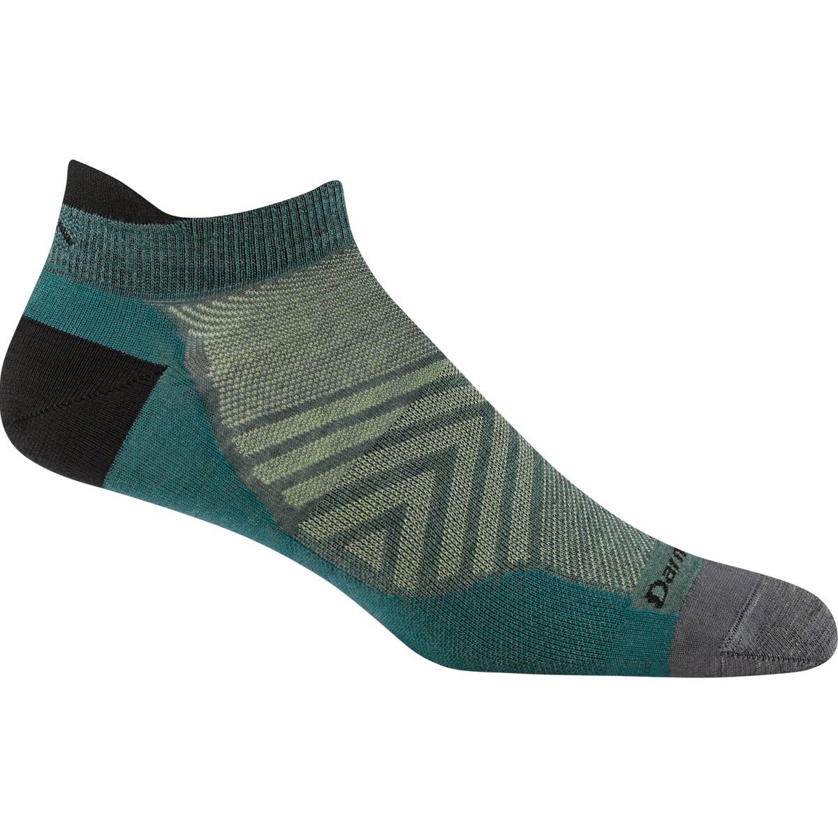 Image of Darn Tough Run No-Show Tab Ultra-Lightweight Sock Teal, L