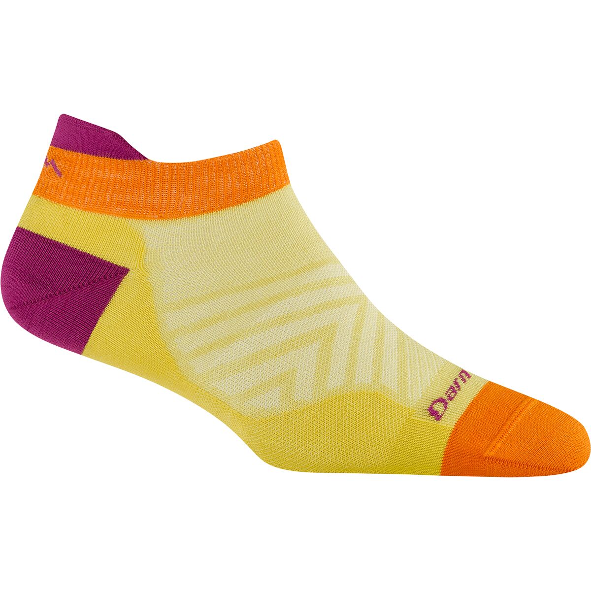Image of Darn Tough Run No-Show Tab Ultra-Lightweight Sock - Women's Citrus, L