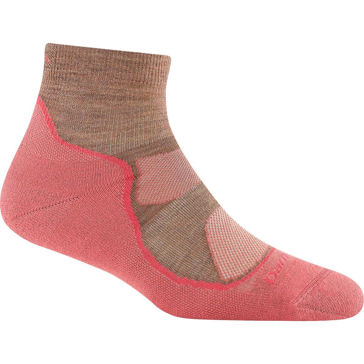 Darn Tough Darn Tough Light Hiker 1/4 Lightweight Cushion Sock - Women's Canyon, M