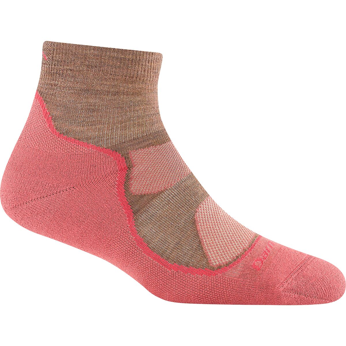 Image of Darn Tough Light Hiker 1/4 Lightweight Cushion Sock - Women's Canyon, M