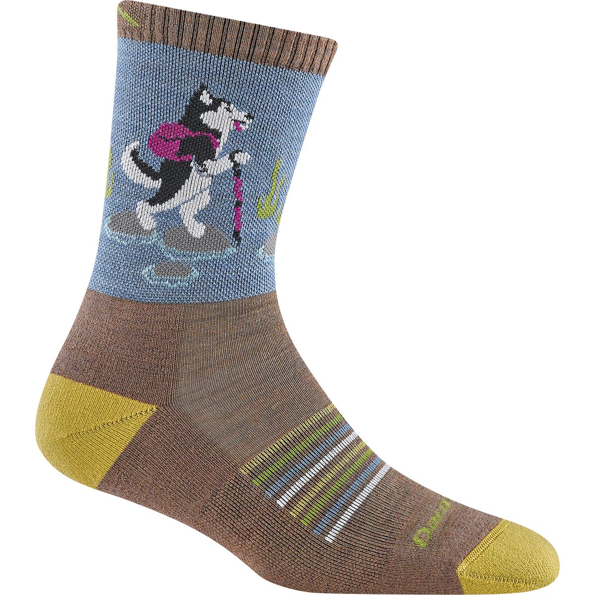 Image of Darn Tough Critter Club Micro Crew Lightweight Cushion Sock - Women's Bark, S