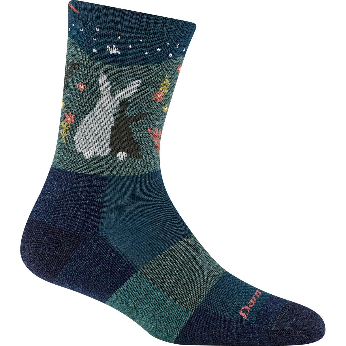 Image of Darn Tough Critter Club Micro Crew Lightweight Cushion Sock - Women's Eclipse, L