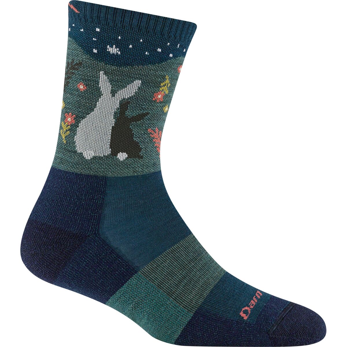 Image of Darn Tough Critter Club Micro Crew Lightweight Cushion Sock - Women's Eclipse, L