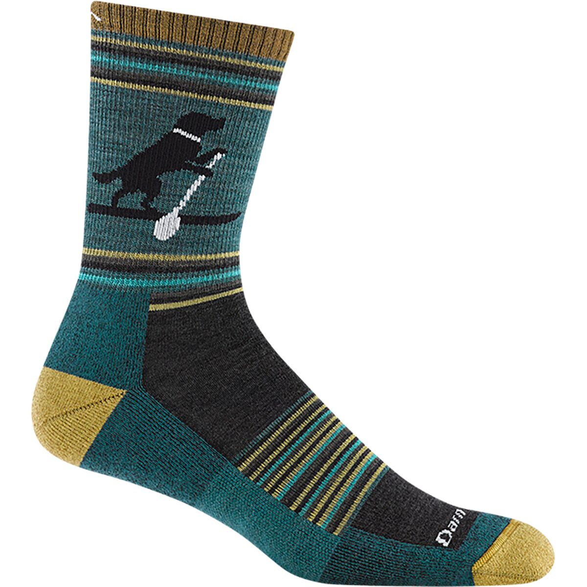 Image of Darn Tough Willoughby Micro Crew Lightweight Cushion Sock Dog Pond, M