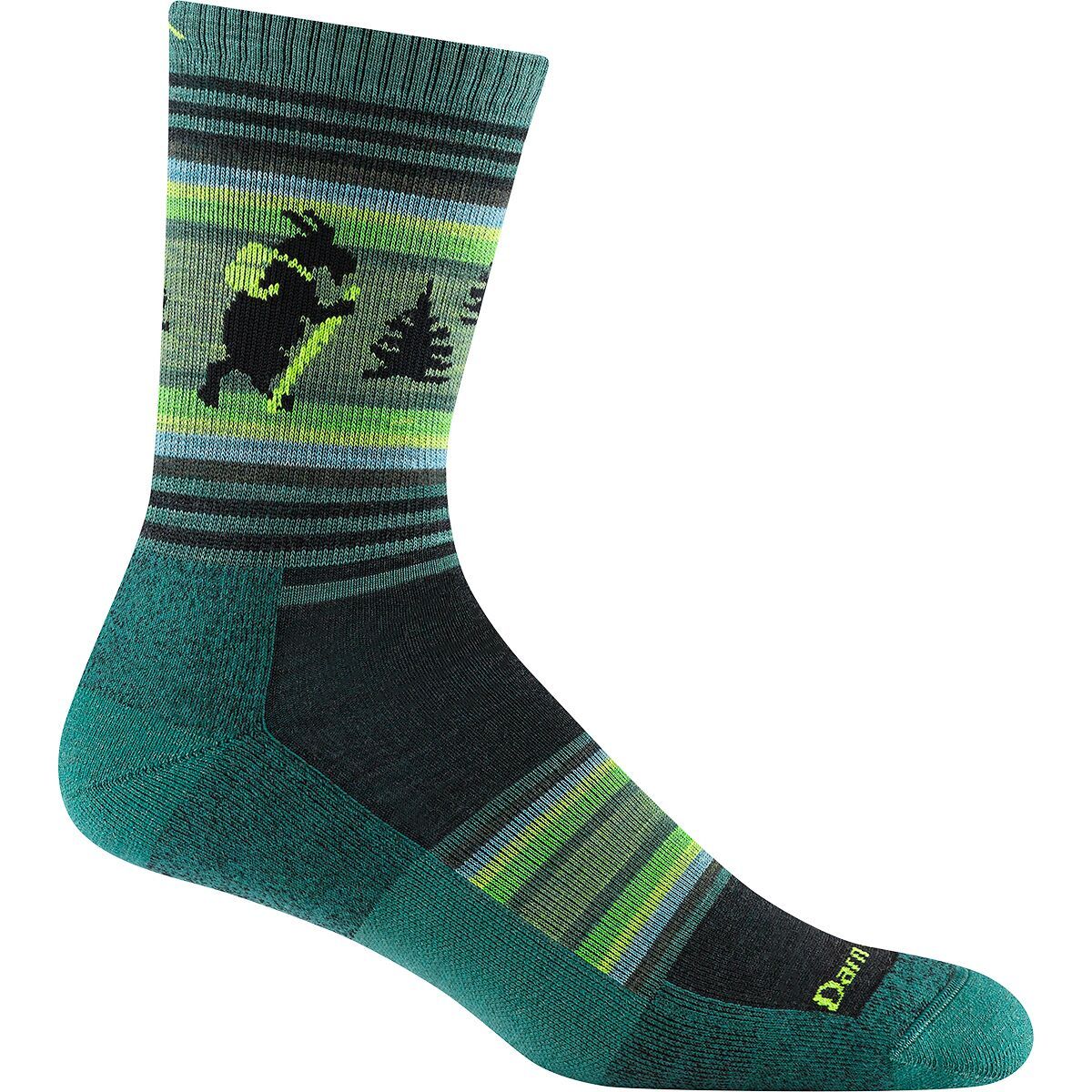 Darn Tough Willoughby Micro Crew Lightweight Cushion Sock Willow, L