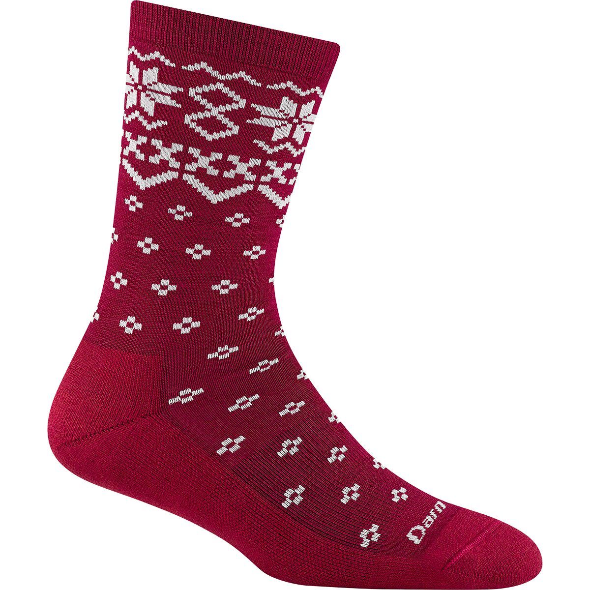 Image of Darn Tough Shetland Crew Lightweight Cushion Sock - Women's Burgundy, L