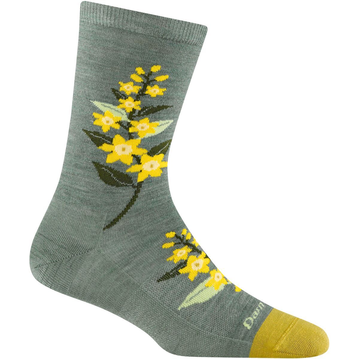 Darn Tough Blossom Crew Lightweight Sock - Women's Seafoam, M