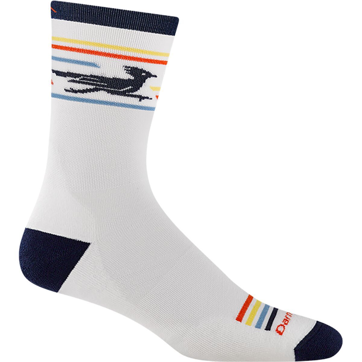 Image of Darn Tough Frontrunner Micro Crew Ultra-LW + Cushion Sock White, M