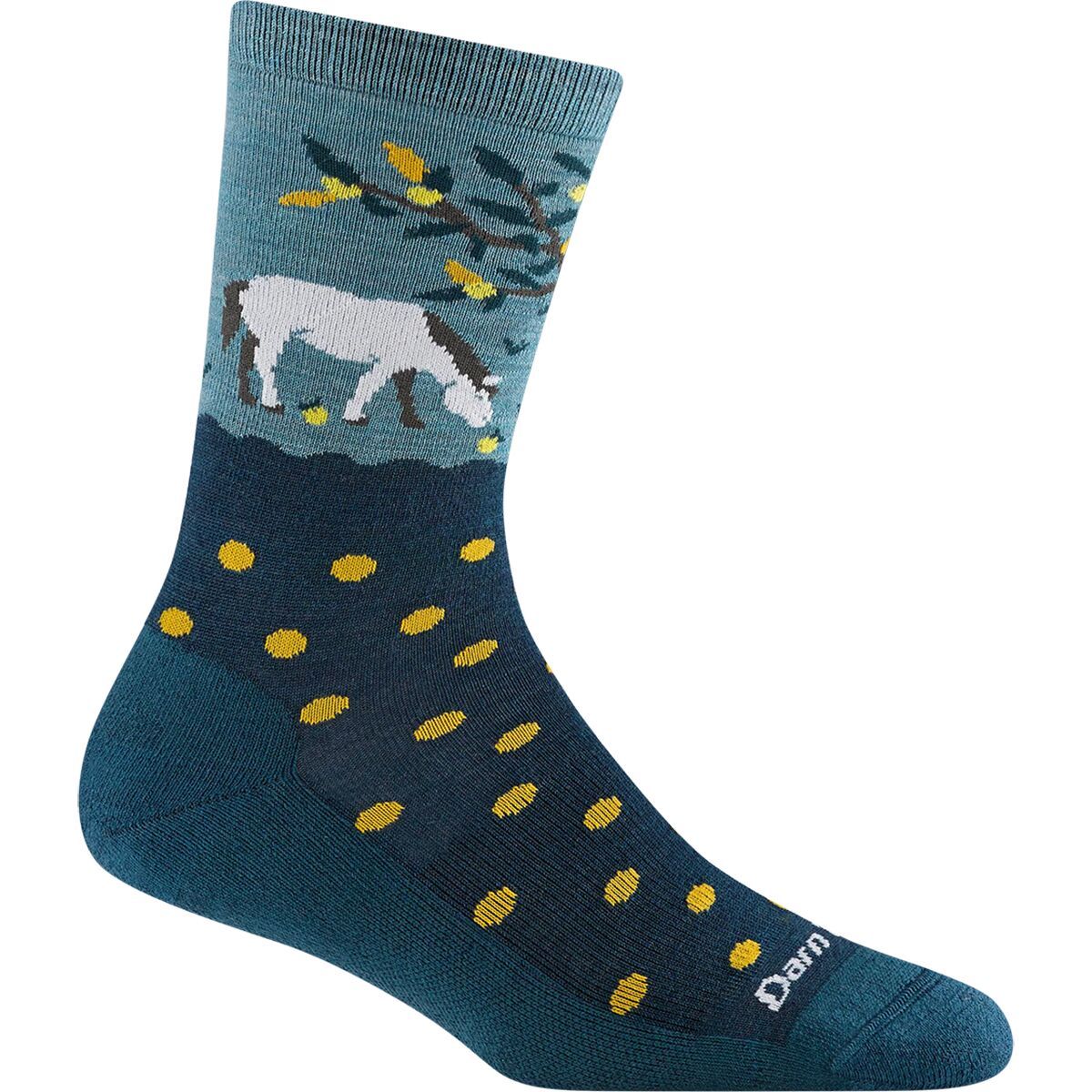 Image of Darn Tough Wild Life Lightweight Cushion Crew Sock - Women's Dark Teal, L