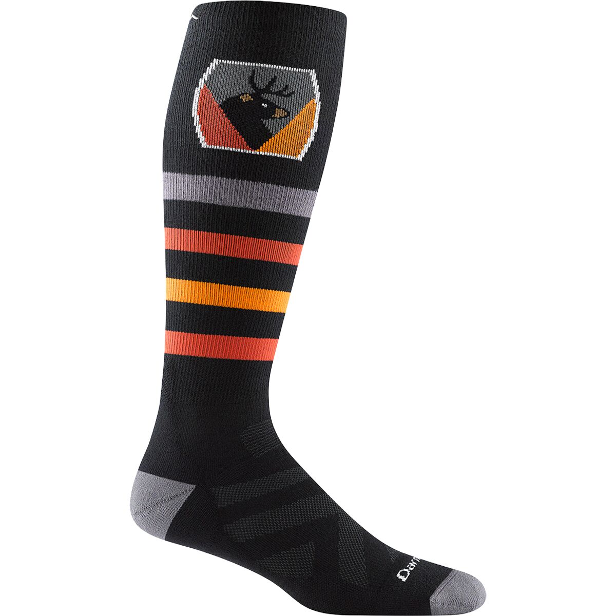 Image of Darn Tough Beer Badge Thermolite OTC Midweight Cushion Sock Black, L