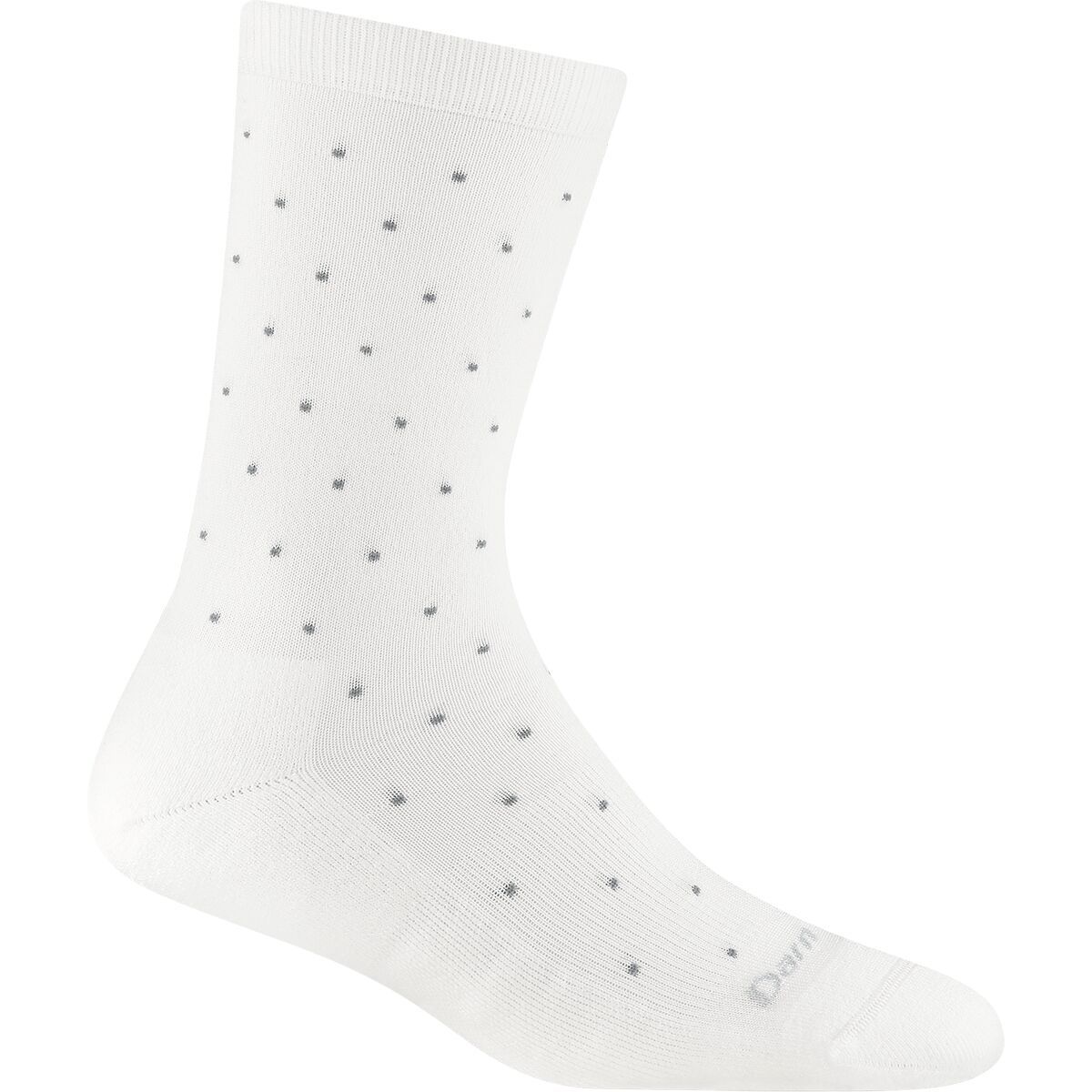 Image of Darn Tough Pin Drop Crew Lightweight Cushion Sock - Women's White, M