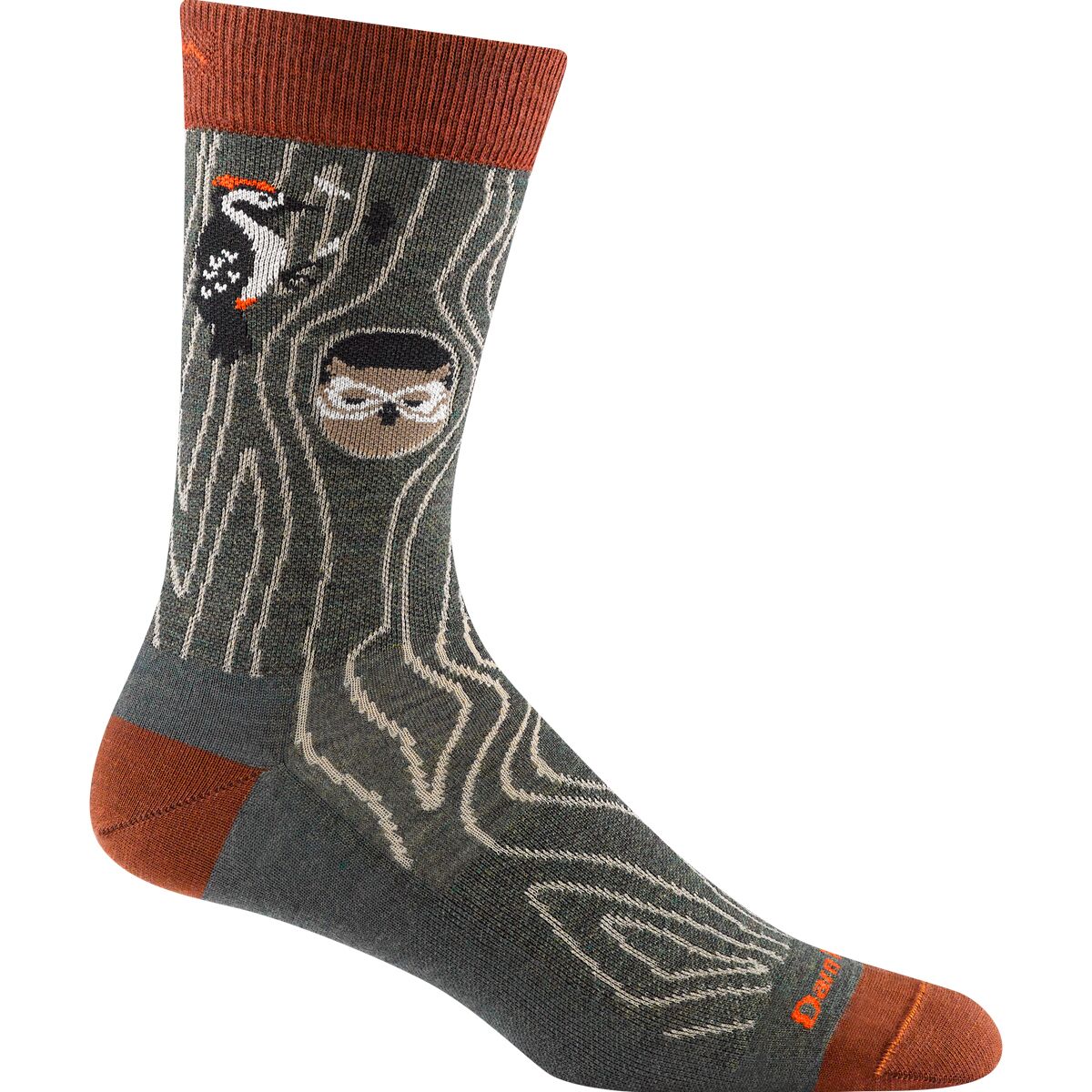 Image of Darn Tough Woody Crew Lightweight Sock - Men's Forest, L