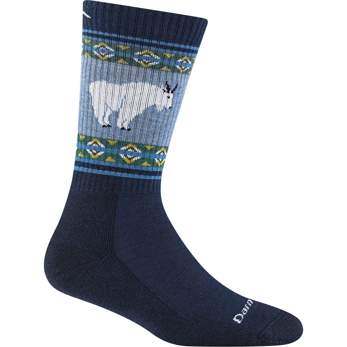 Image of Darn Tough Grizzle Boot Midweight Sock - Women's Goat Blue, M