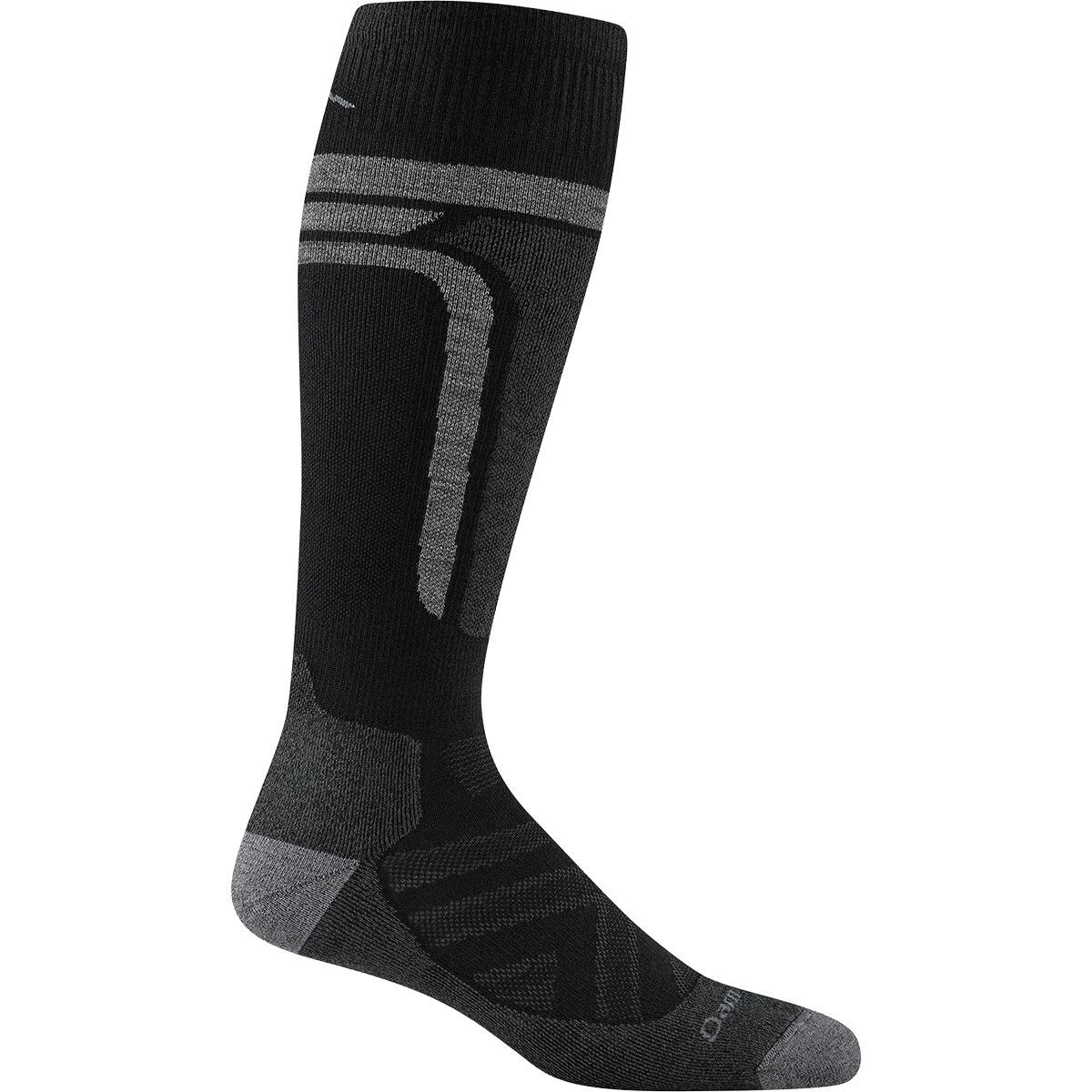 Image of Darn Tough Edge OTC Midweight Cushion + Padded Shin Sock - Men's Black, M