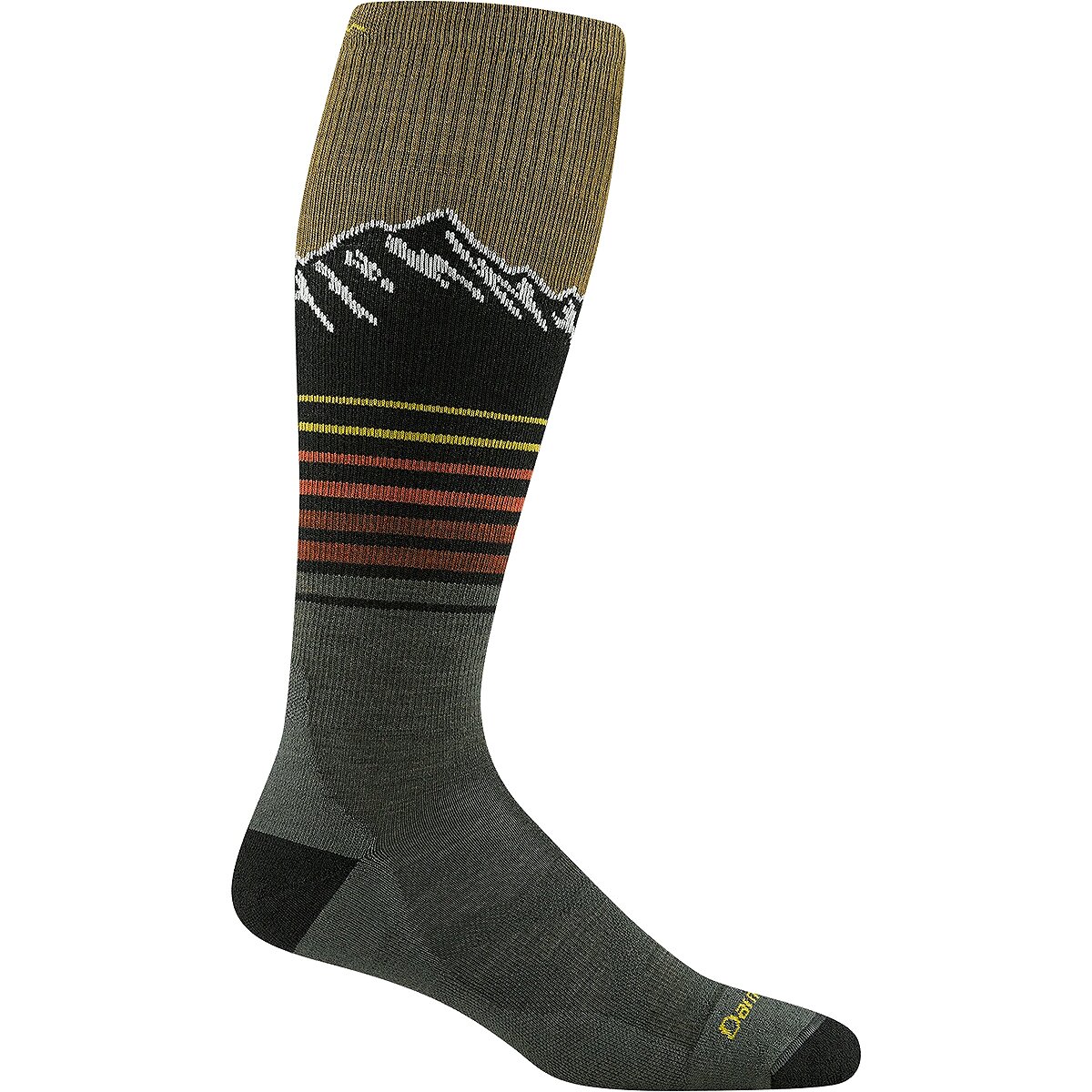 Image of Darn Tough Steep Lines OTC Lightweight Cushion Sock -Men's Forest, XL