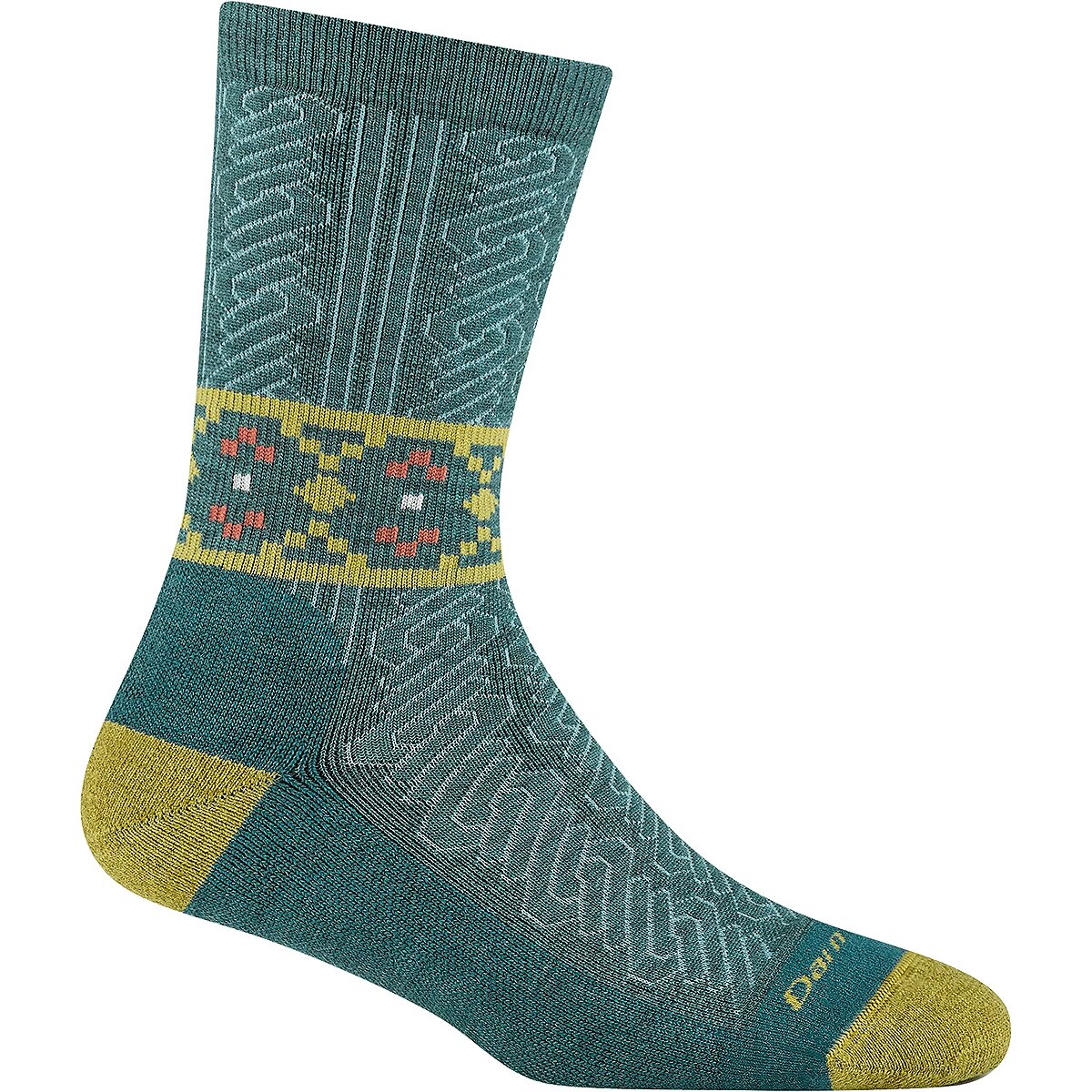 Image of Darn Tough Nordic Twist Crew Lightweight + Cushion Sock - Women's Teal, M