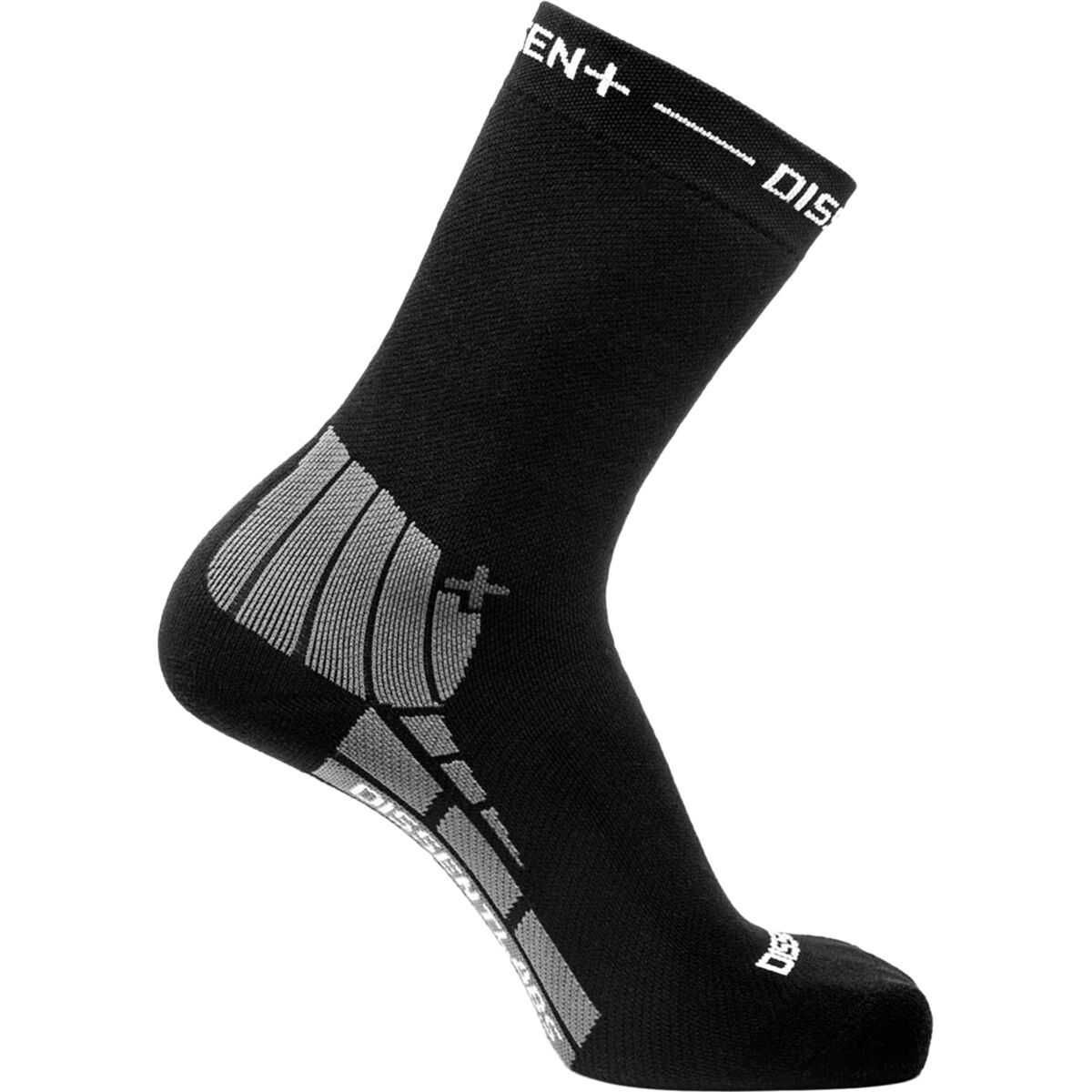 Dissent Dissent MTB GFX Crew 8in Sock Black, M