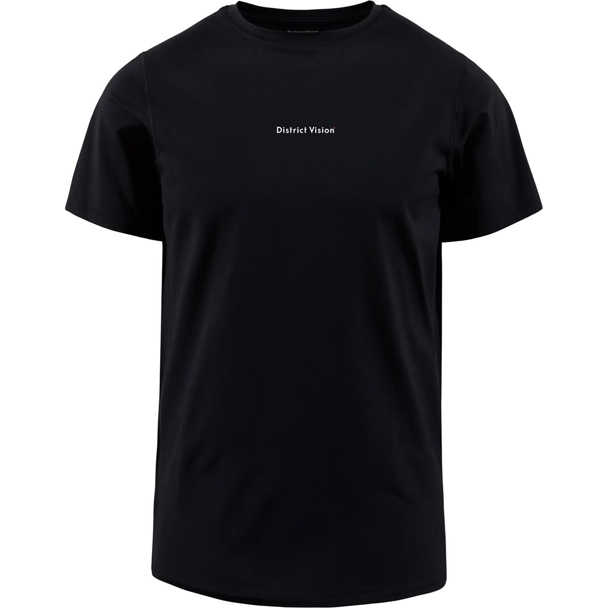District Vision District Vision Ultralight Aloe Short-Sleeve Shirt - Men's Black Wordmark, S