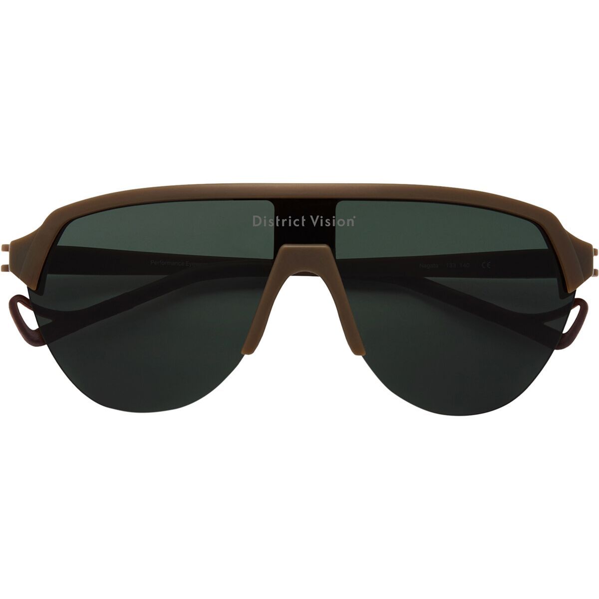 Image of District Vision Nagata Speed Blade Sunglasses Cacao/D+ G15, One Size